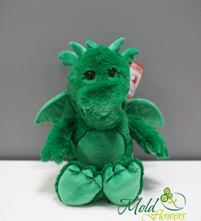 Dragon Louis green, height 35 cm photo 394x433